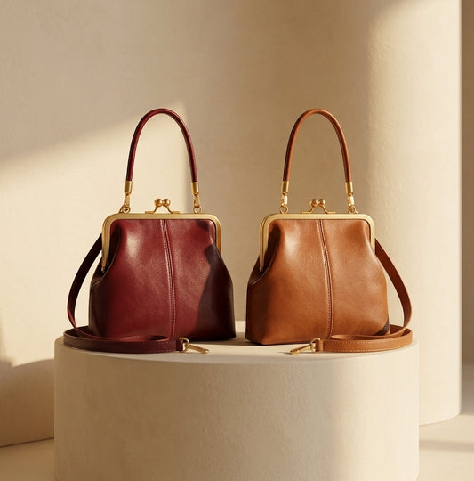Heritage bucket bag side view | ORLEVE