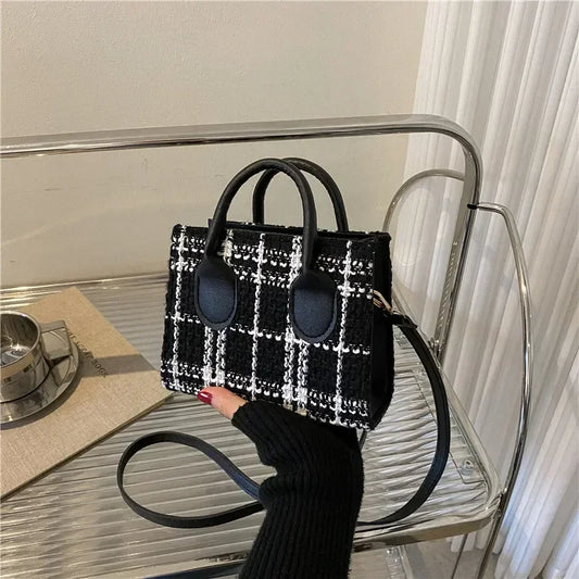 Plaid crossbody bag for women | ORLEVE