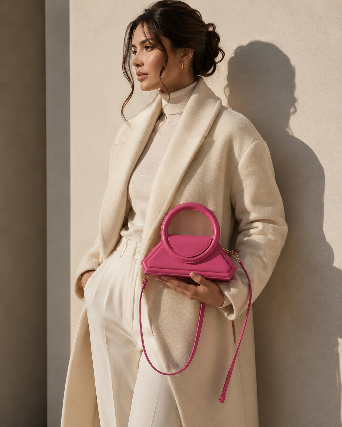 Sculptural Saddle Bag refined view