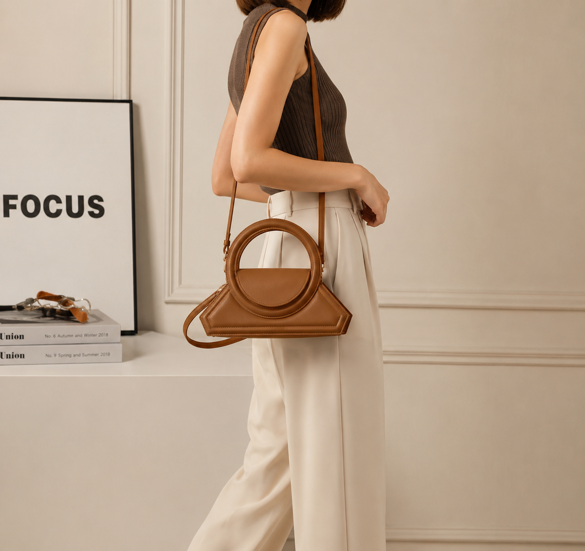Sculptural Saddle Bag product image