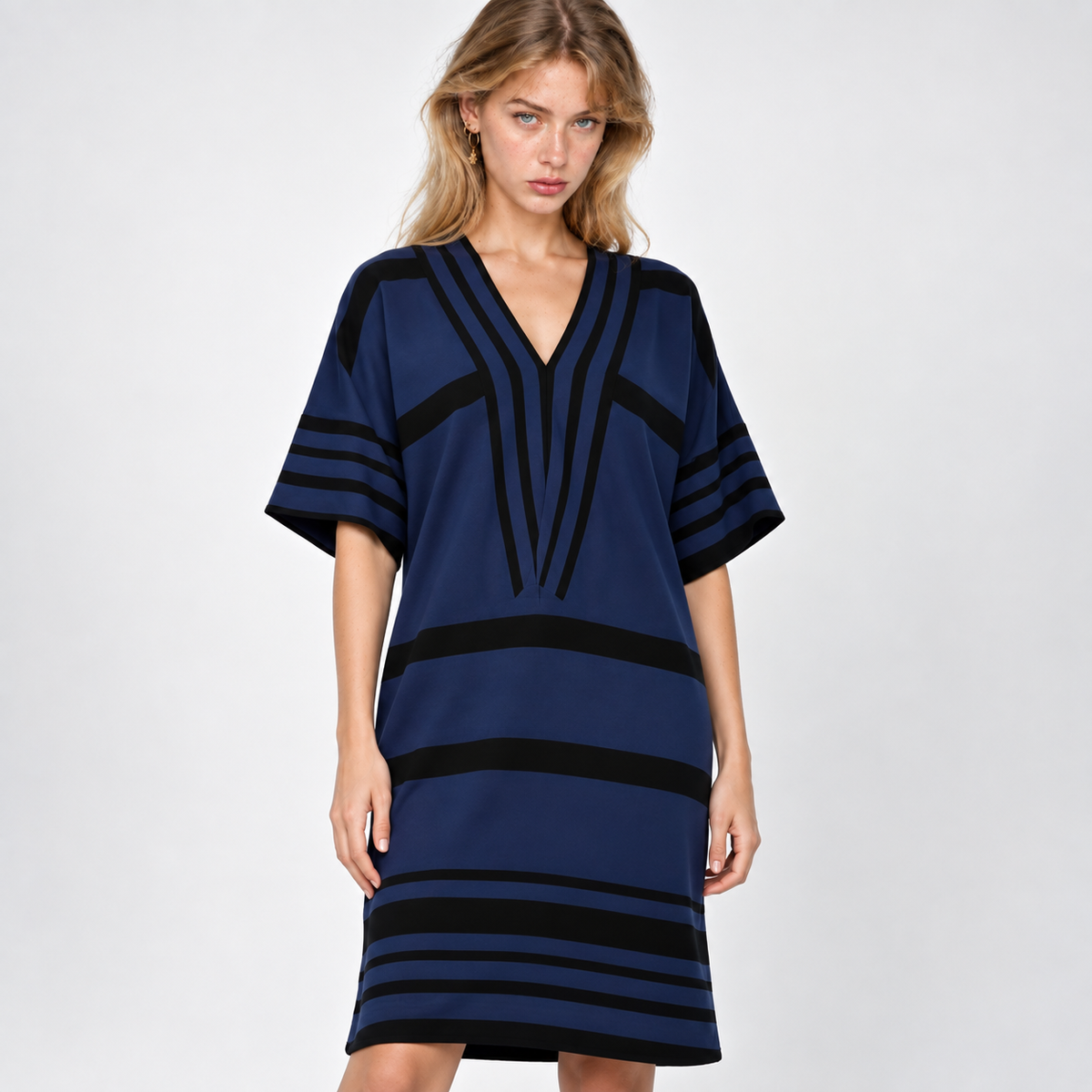 Striped Midi