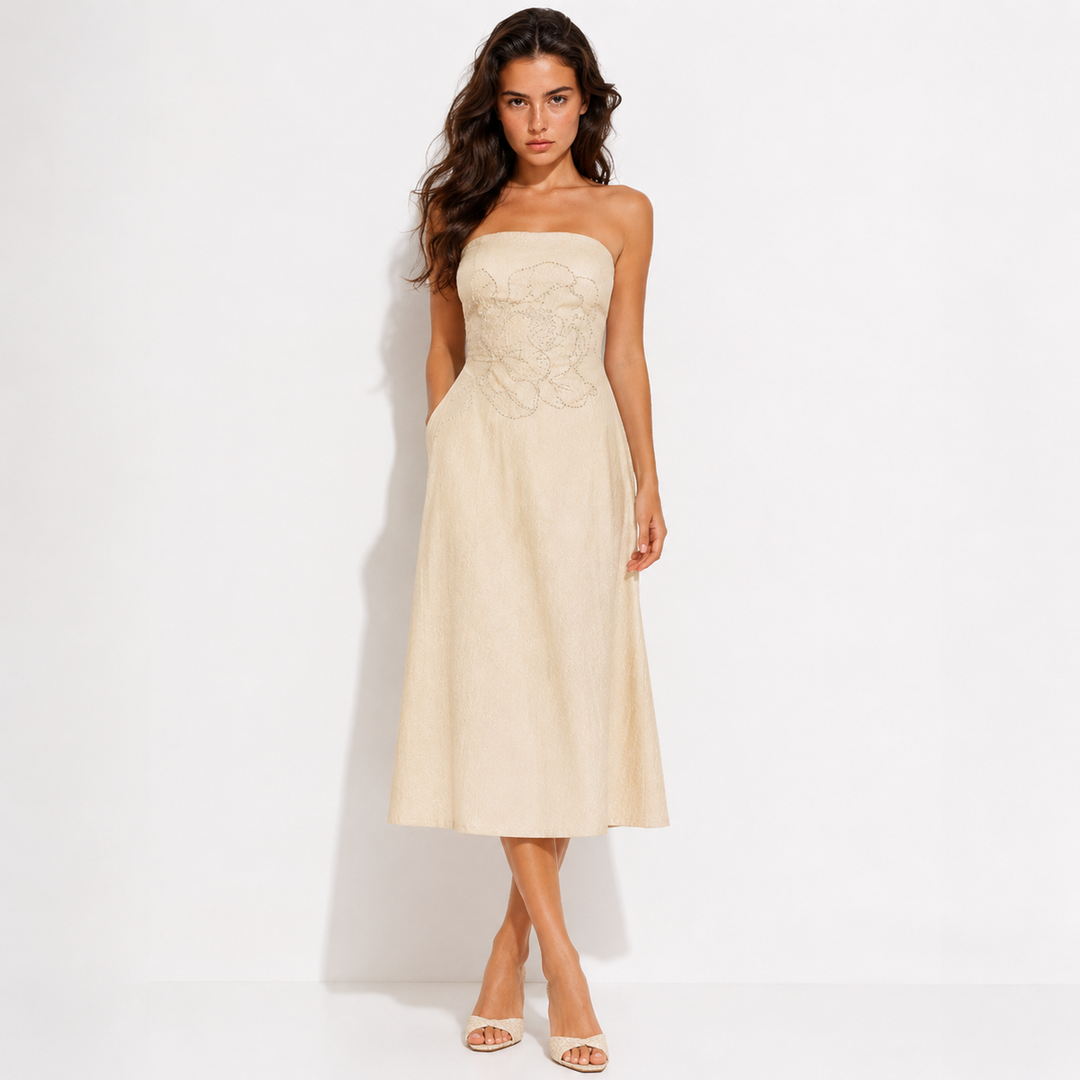 Linen Strapless
