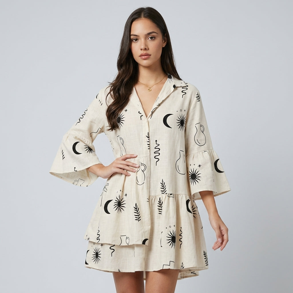 Printed Collared