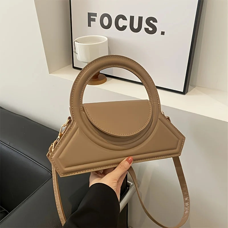 Sculptural Saddle Bag styling detail