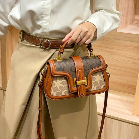 Luxe Satchel handbag detail