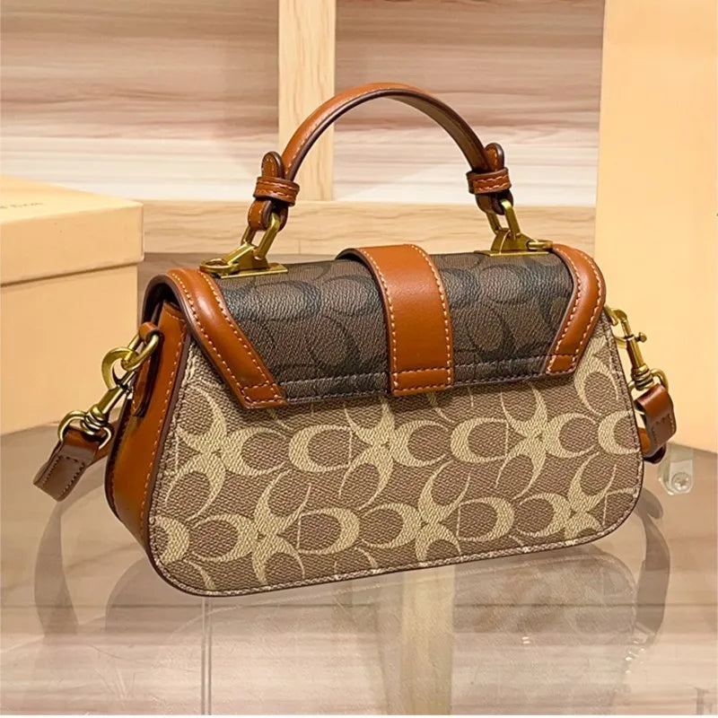 Luxe Satchel handbag side view