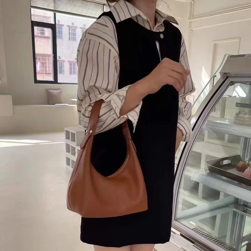 Vintage Crescent Bag side view