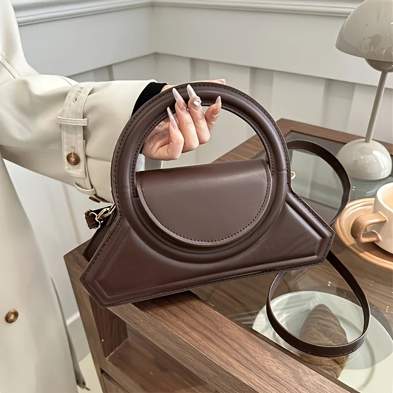 Sculptural Saddle Bag back view
