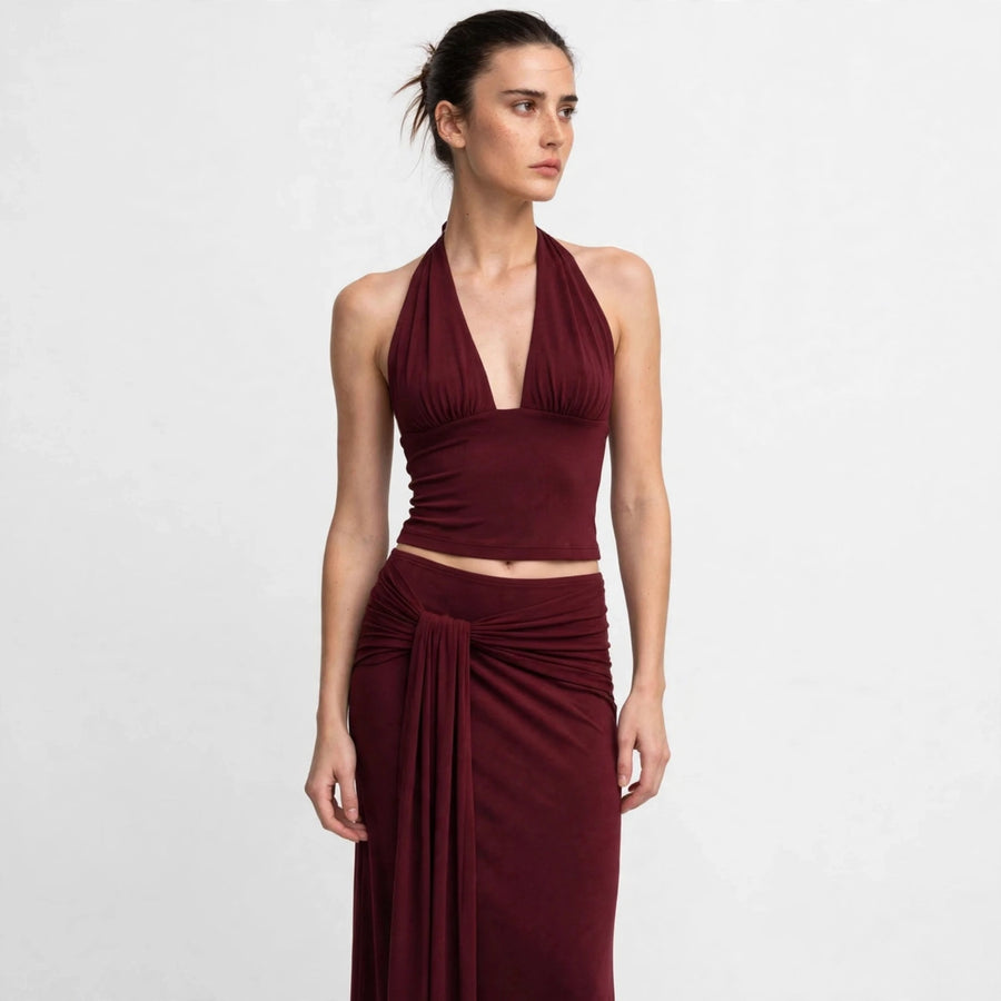 Halter Skirt Set
