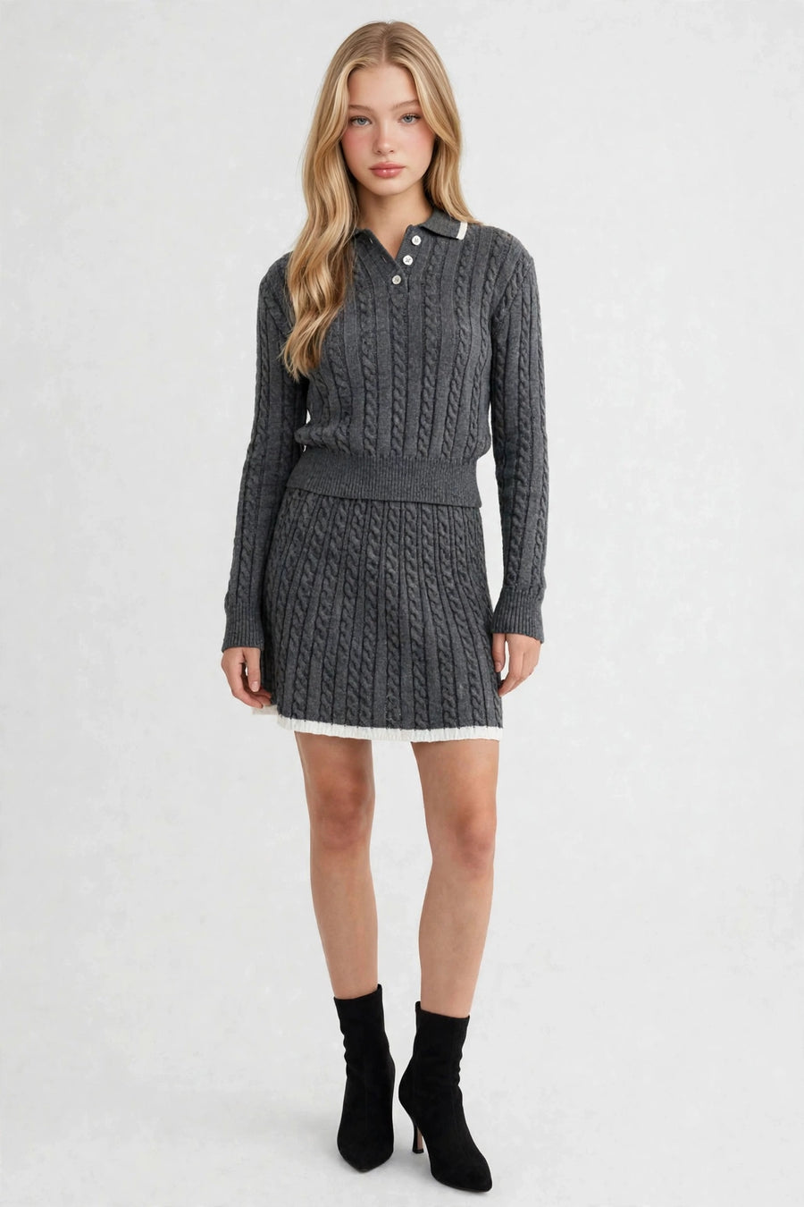 Cable Skirt Set