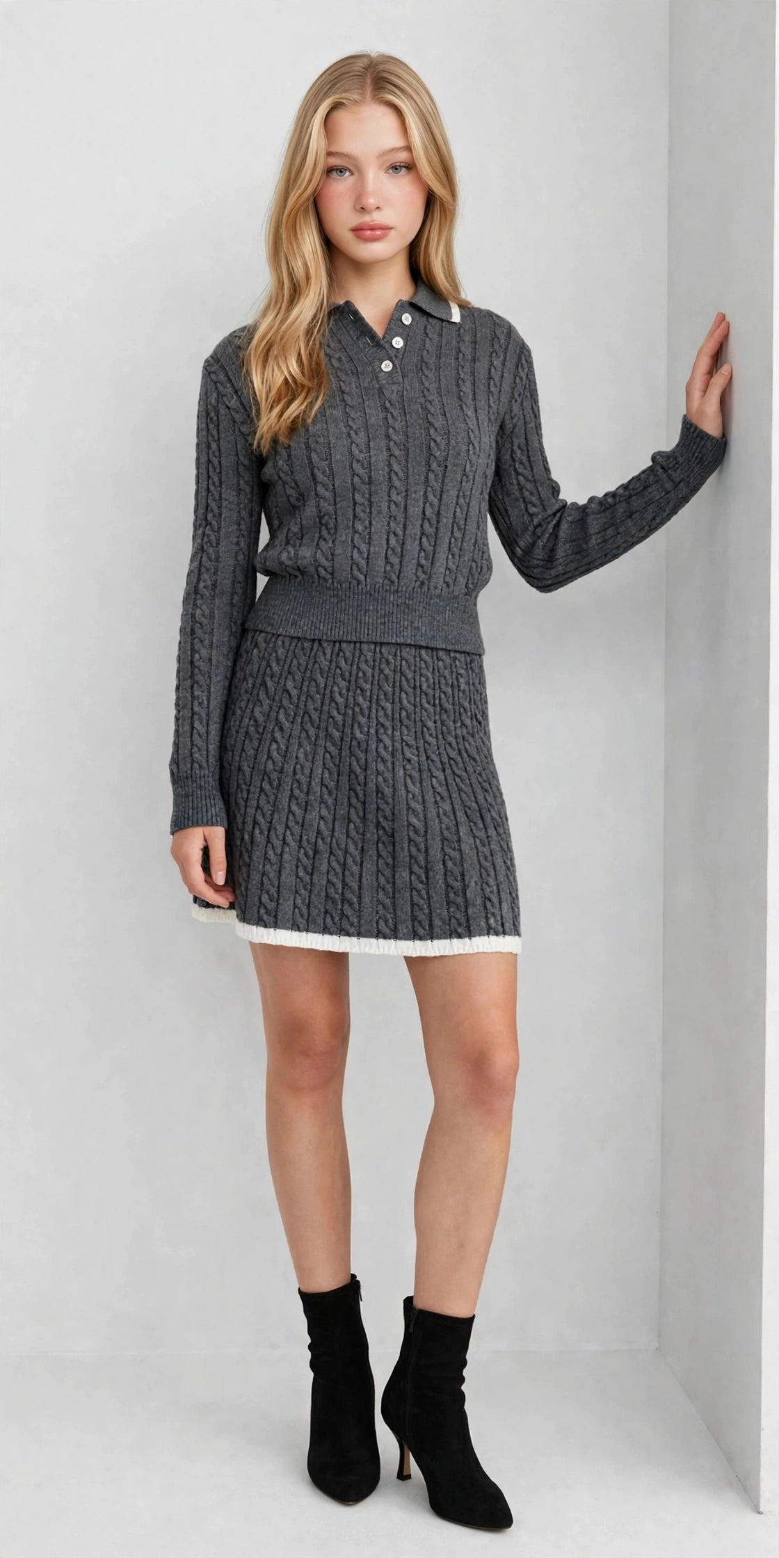 Cable Skirt Set