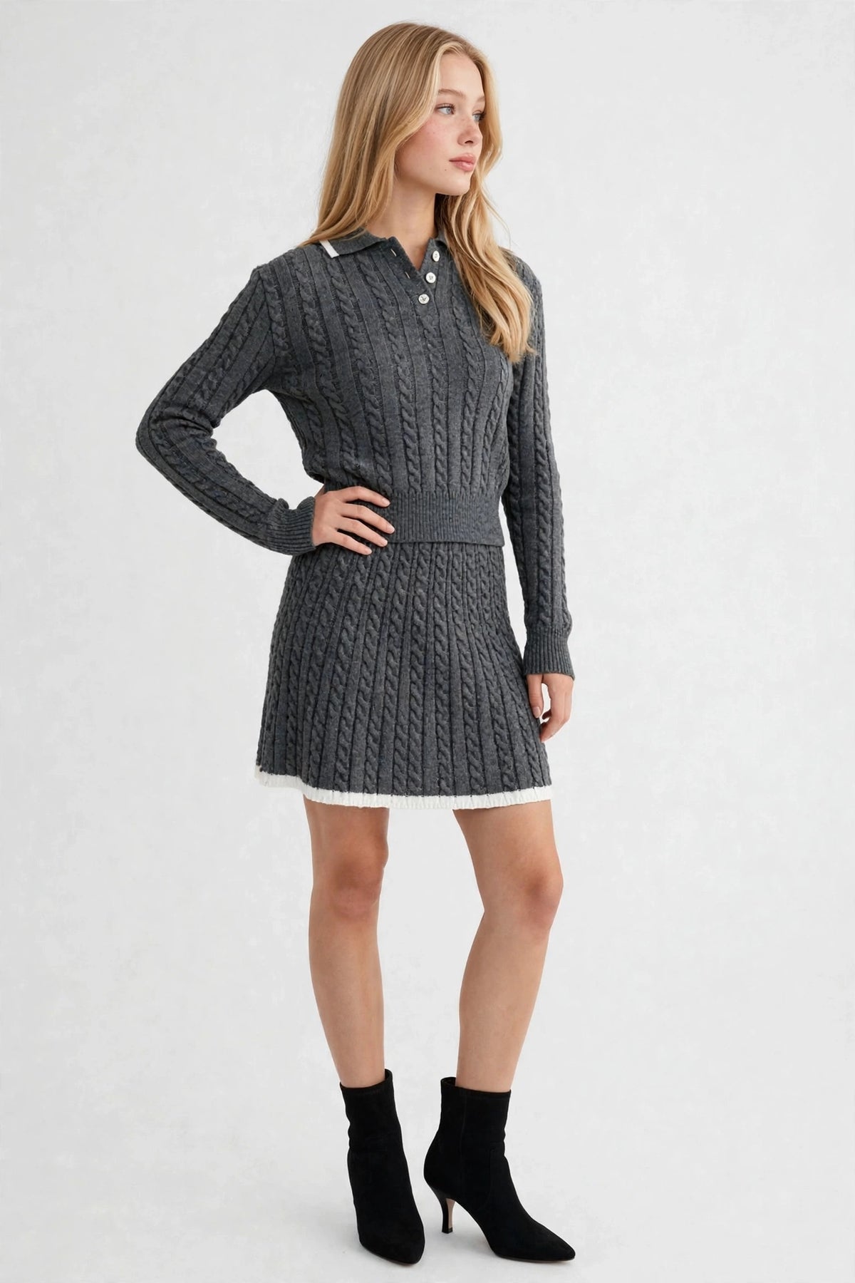 Cable Skirt Set