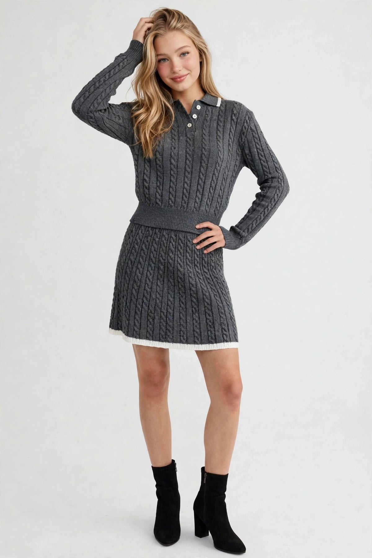 Cable Skirt Set