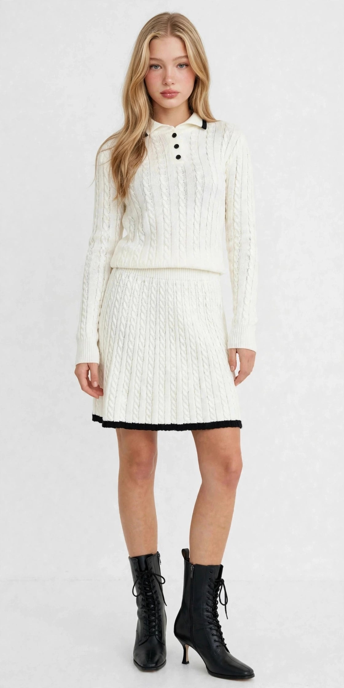 Cable Skirt Set