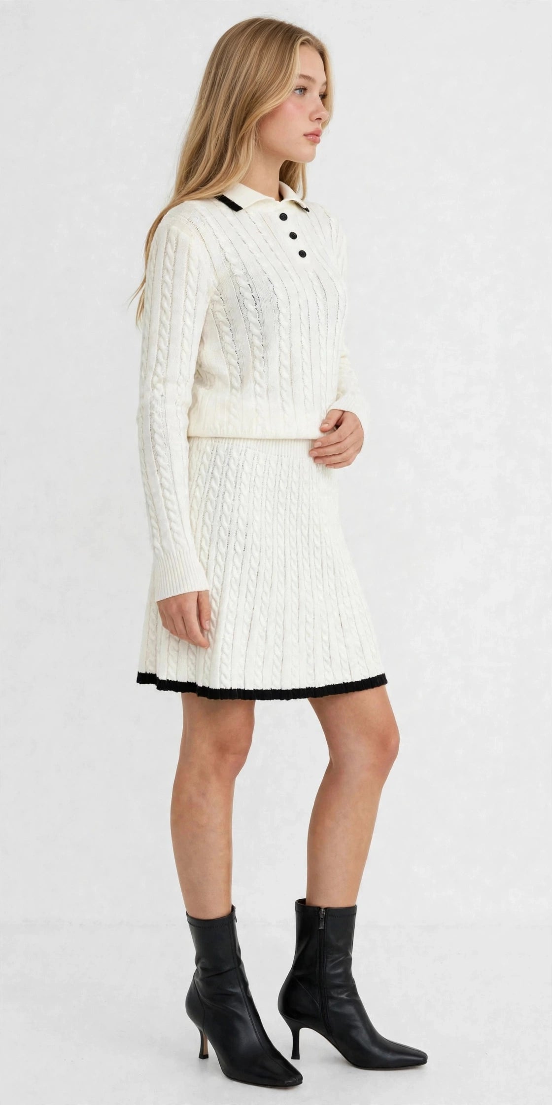 Cable Skirt Set
