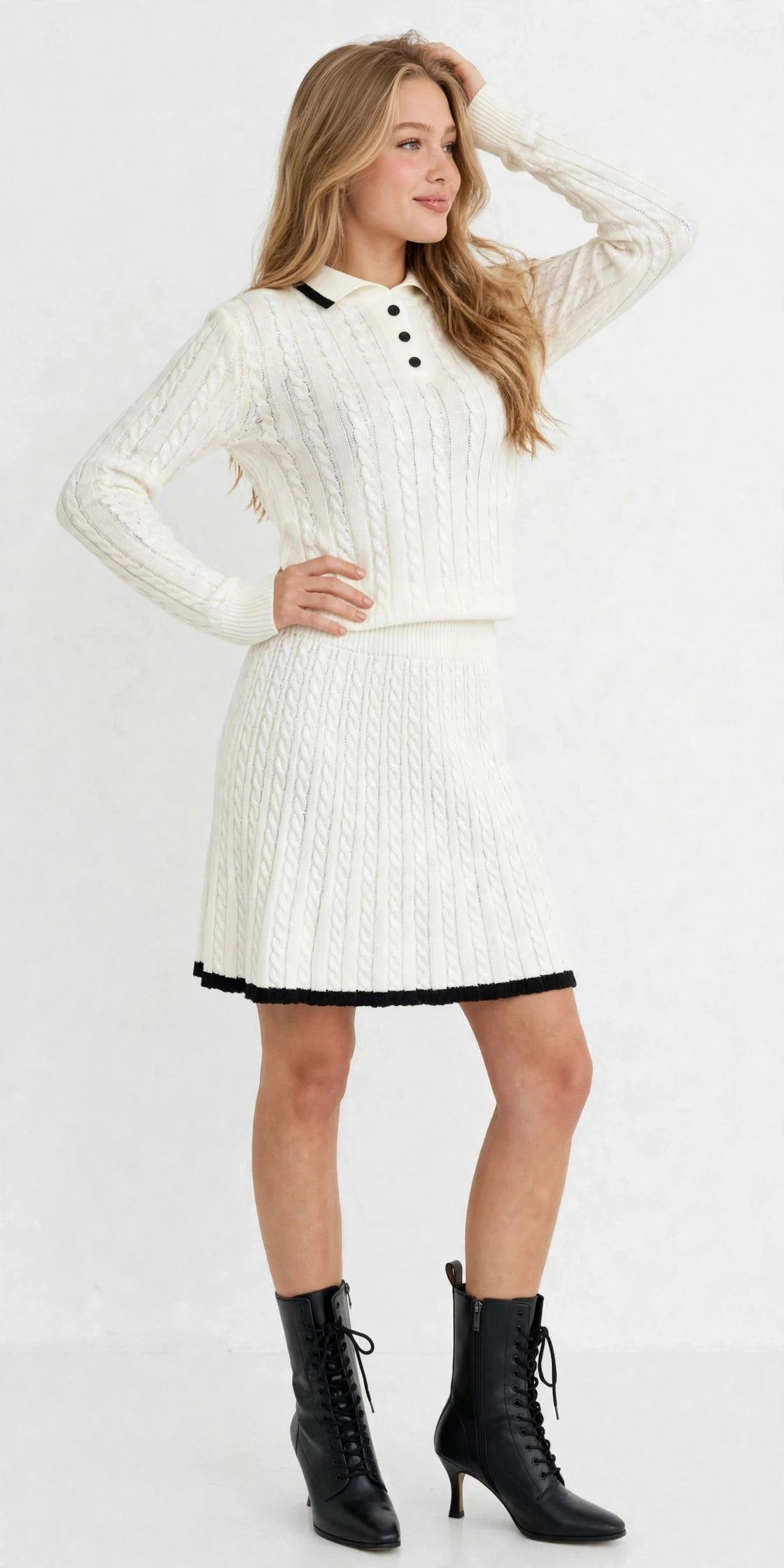 Cable Skirt Set