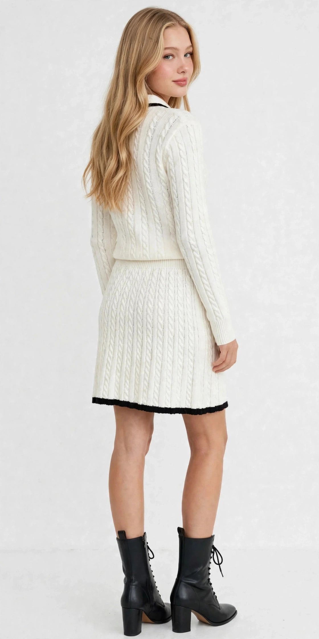 Cable Skirt Set