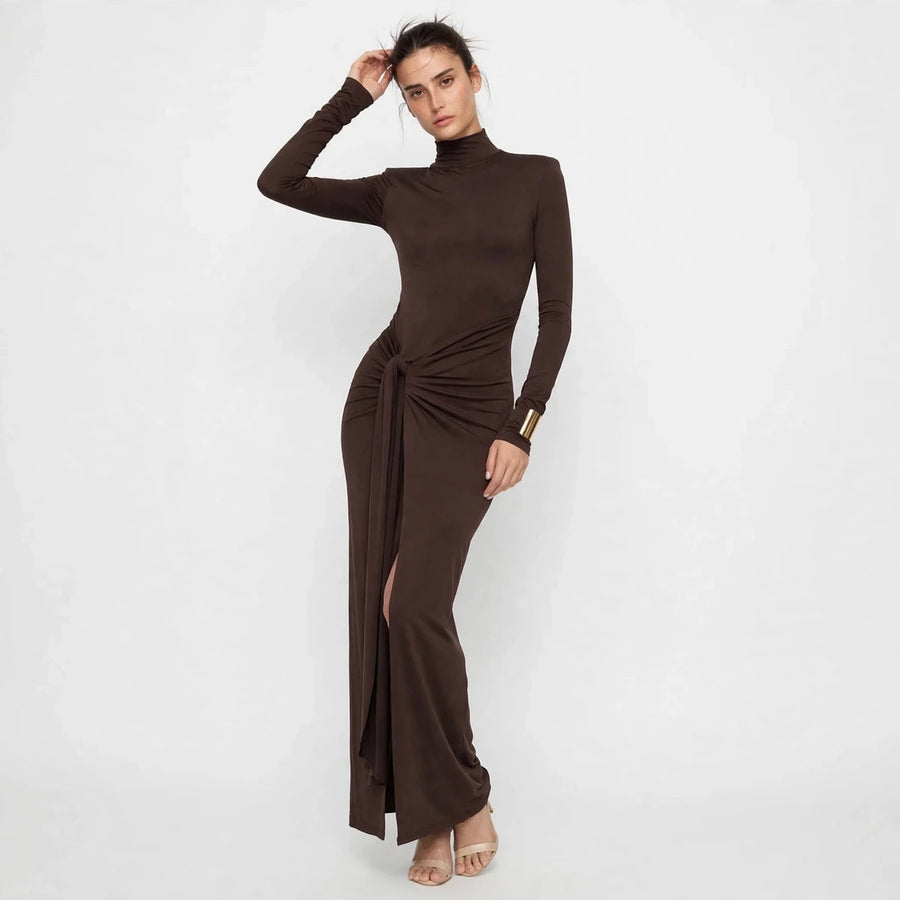Tie-Waist Maxi Dress