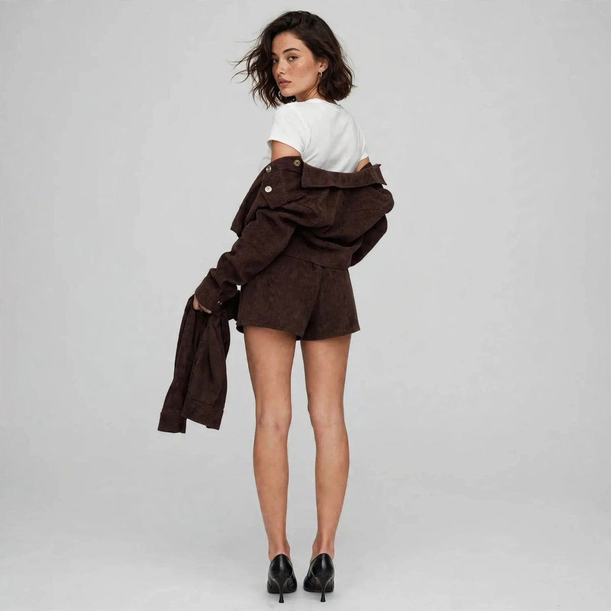 Cropped Skirt Set