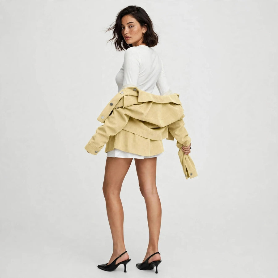 Cropped Skirt Set