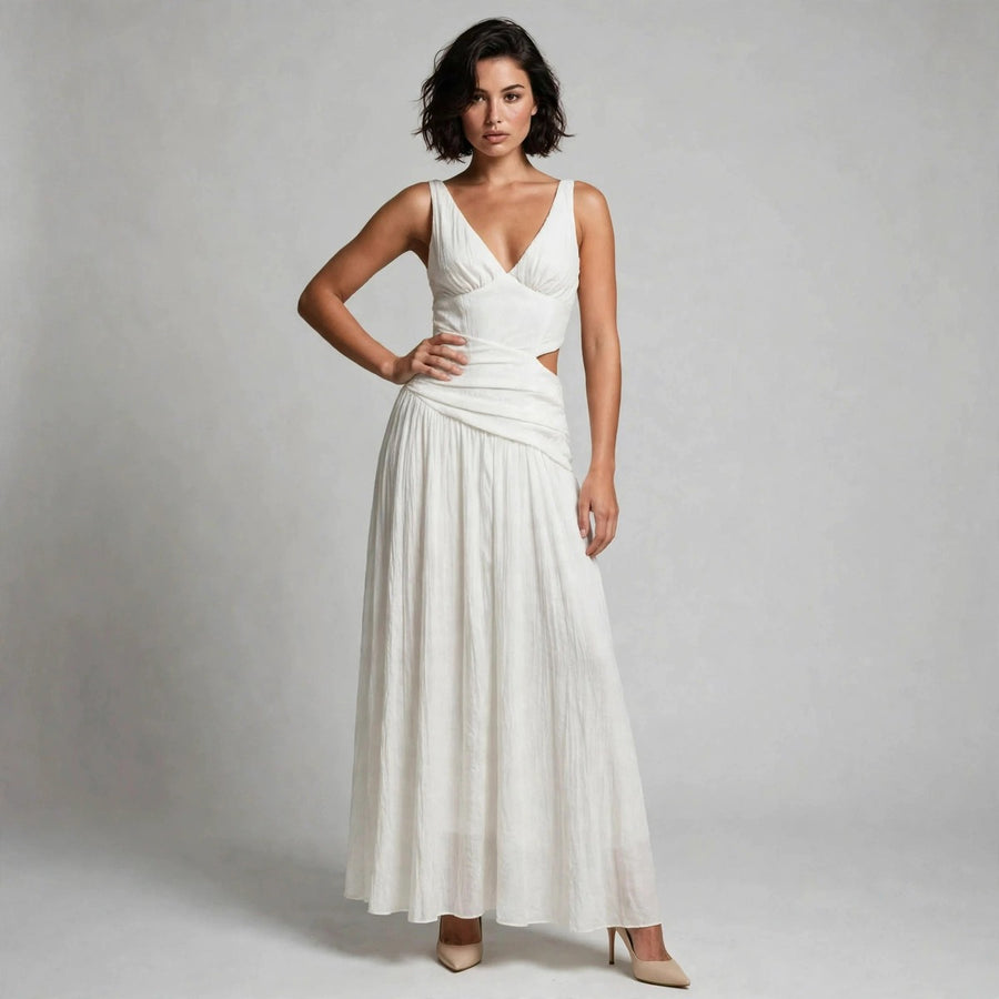 Cutout V-Neck Dress