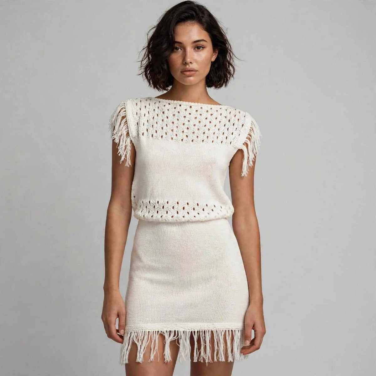 Crochet Sweater Dress