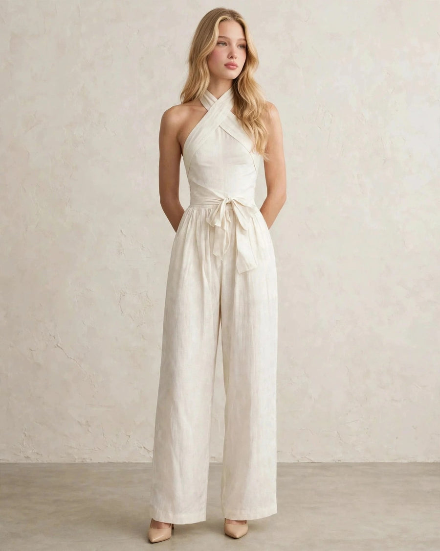 Halter Tie Jumpsuit