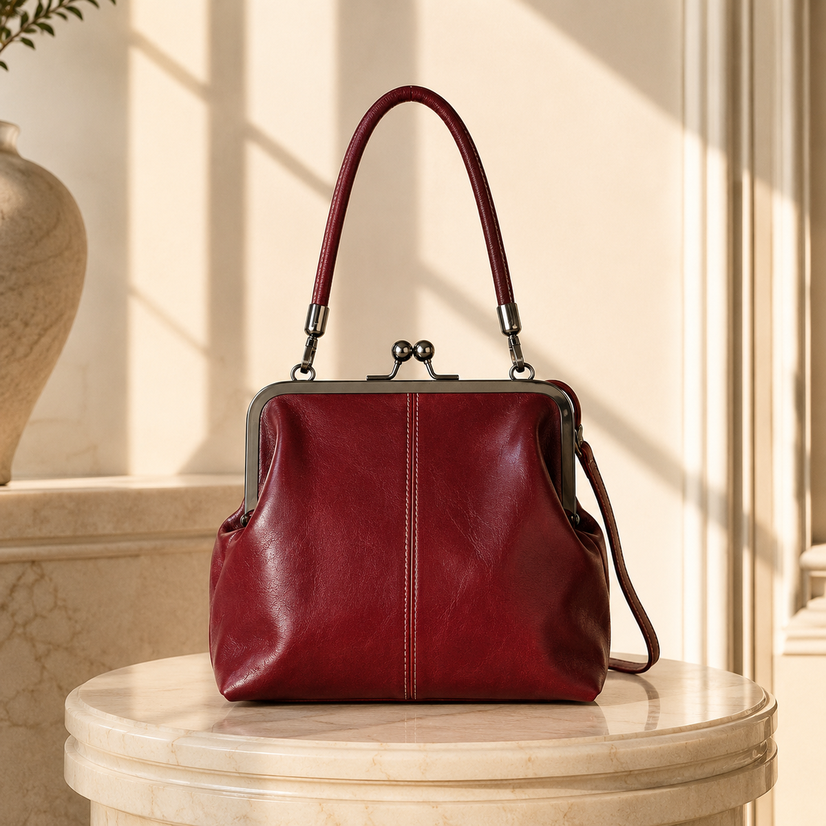 Heritage bucket bag fashion view | ORLEVE