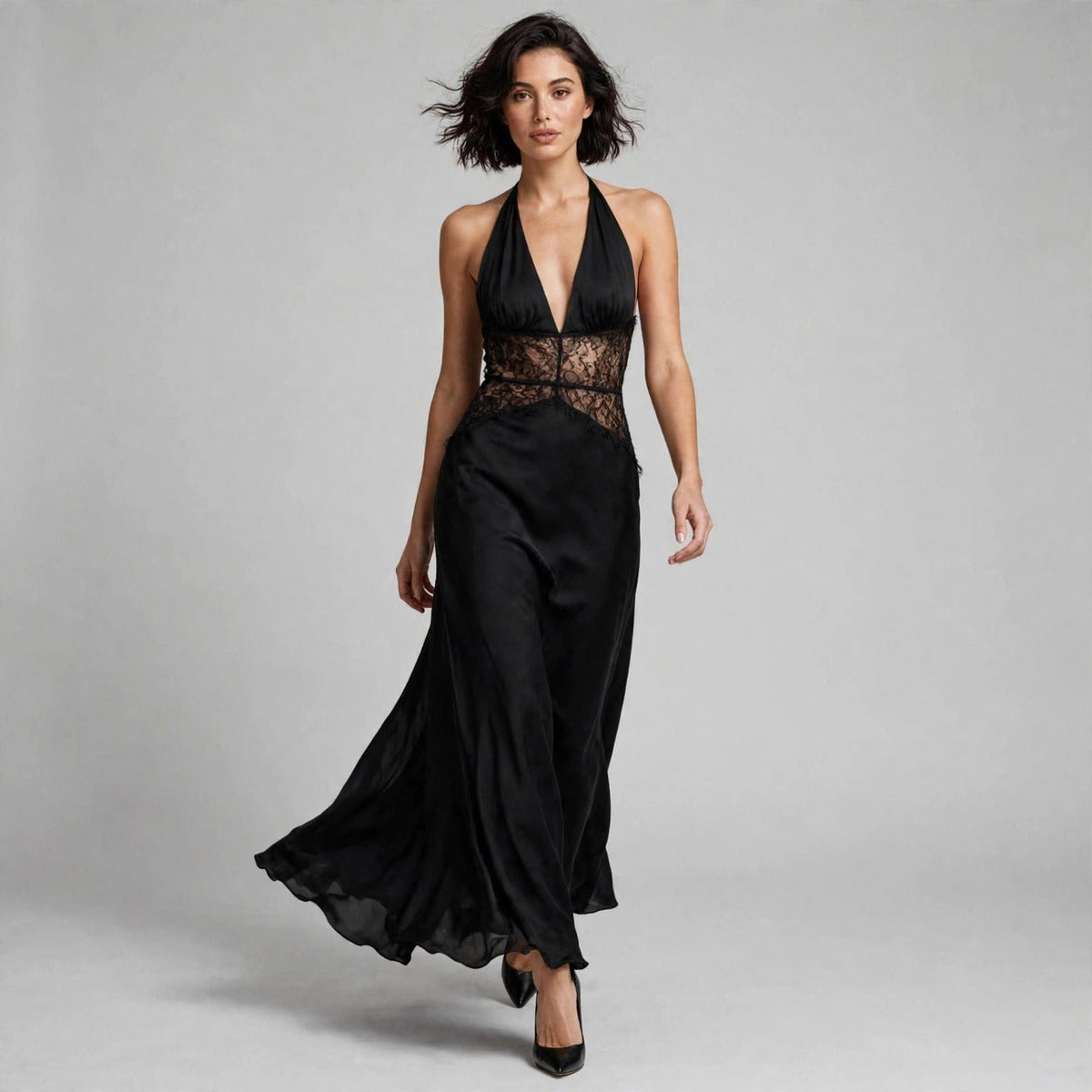Lace Halter Dress