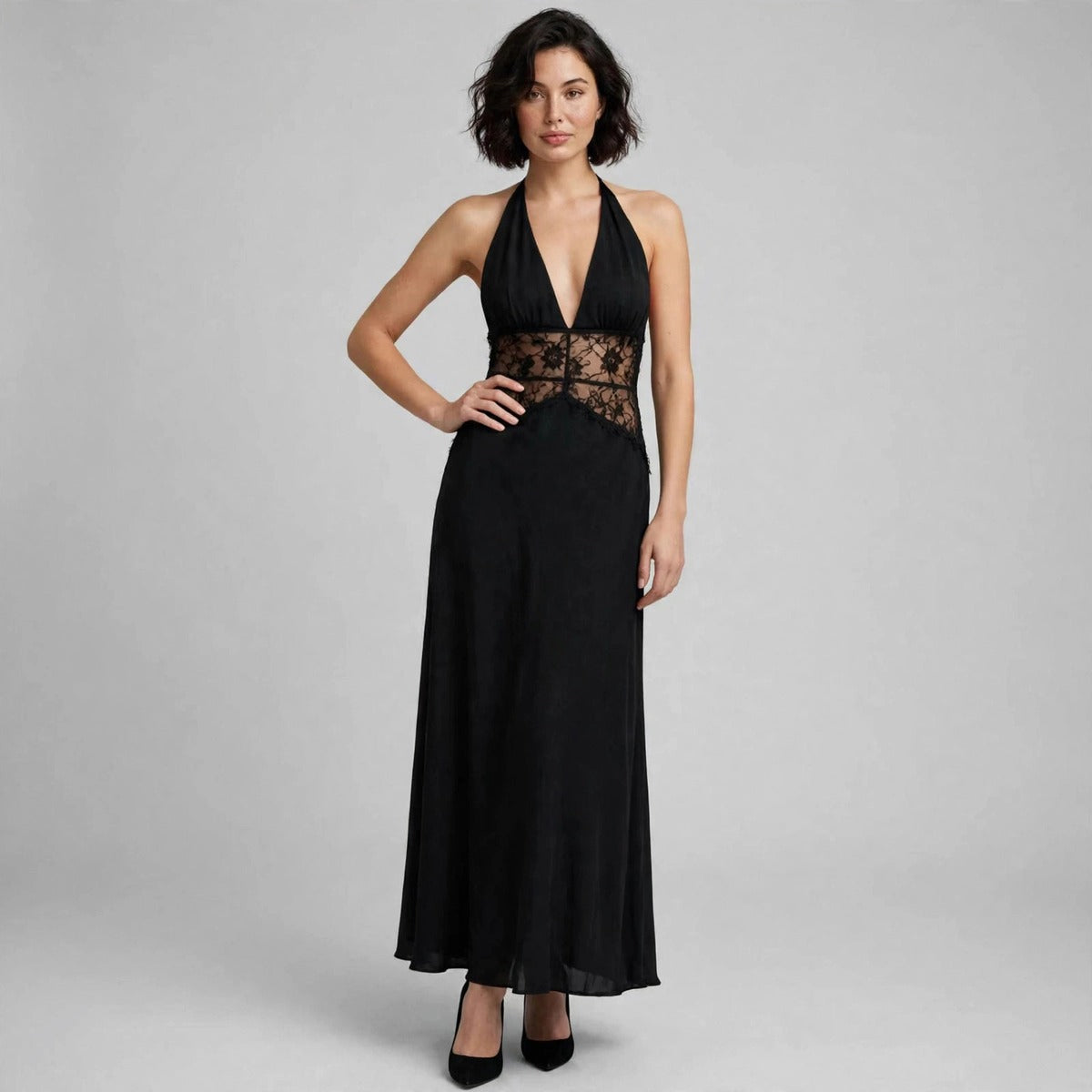 Lace Halter Dress
