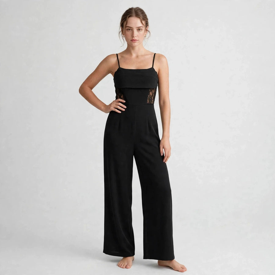 Lace Trim Jumpsuit
