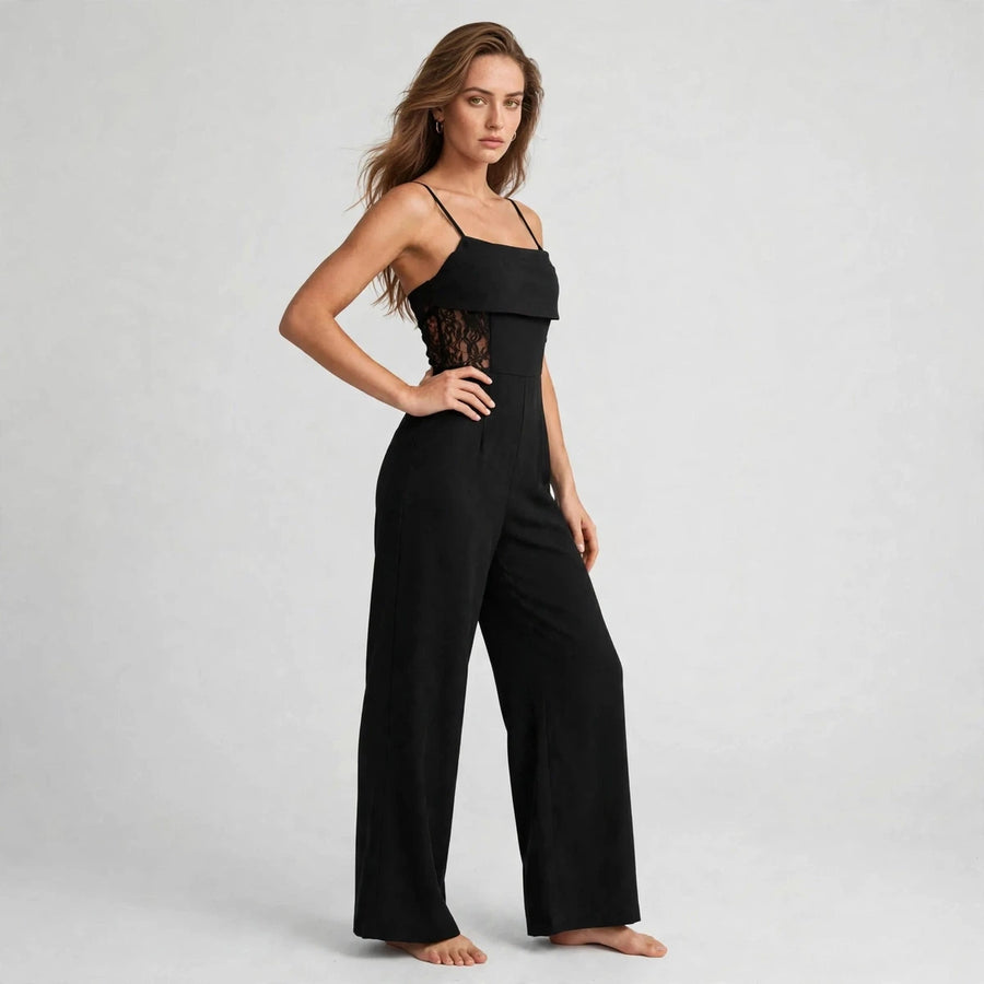 Lace Trim Jumpsuit