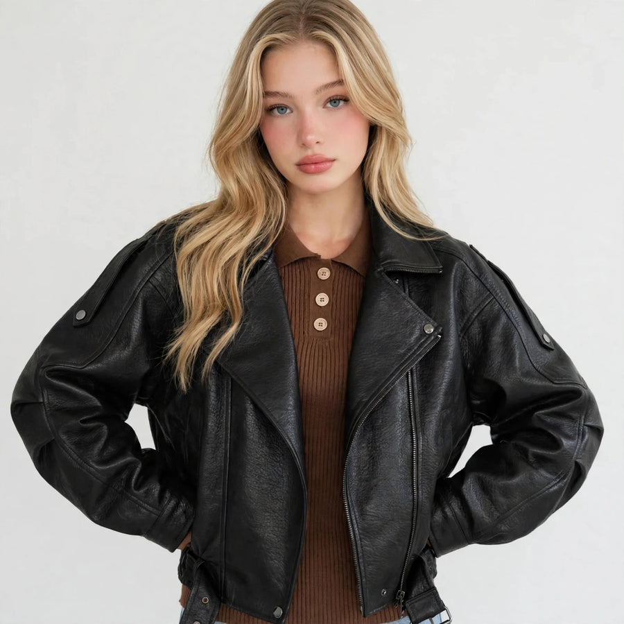 Leather Zip Jacket