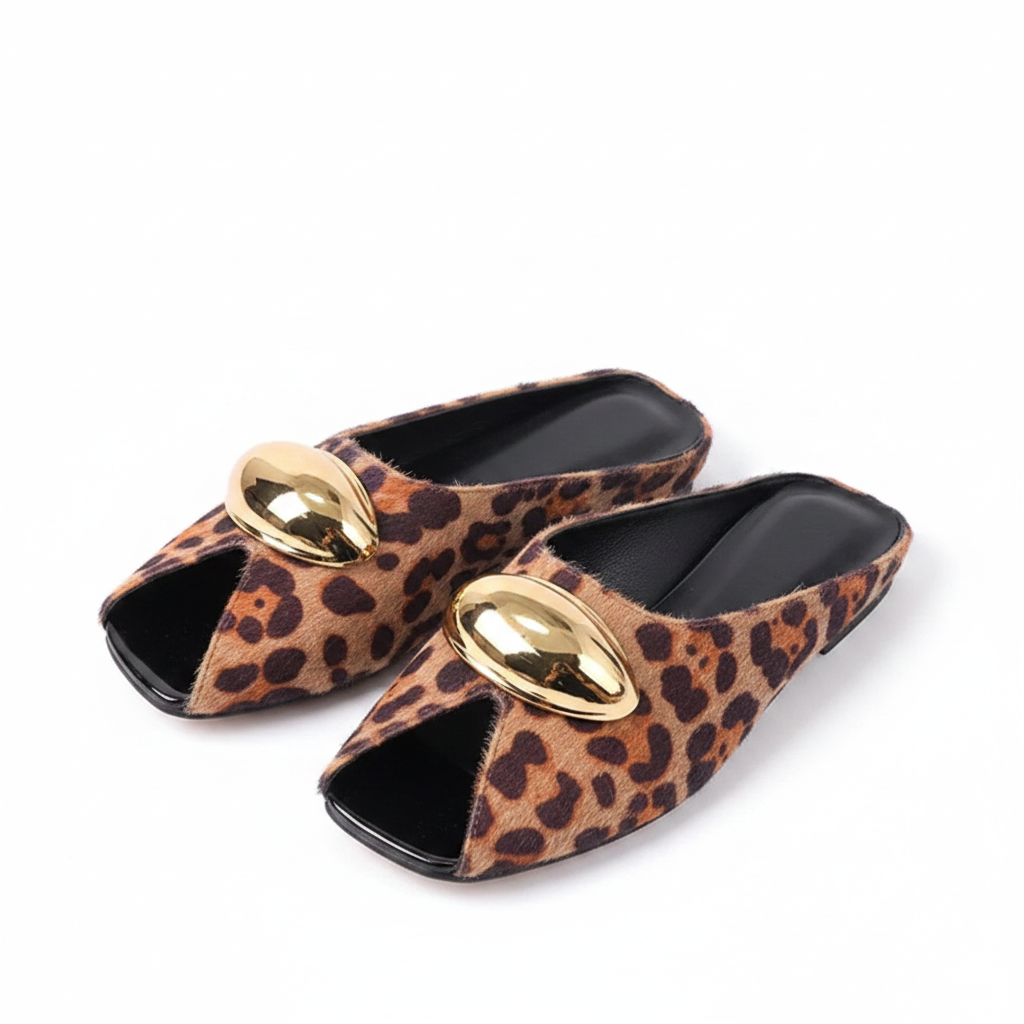 Leopard Brown - White Background
