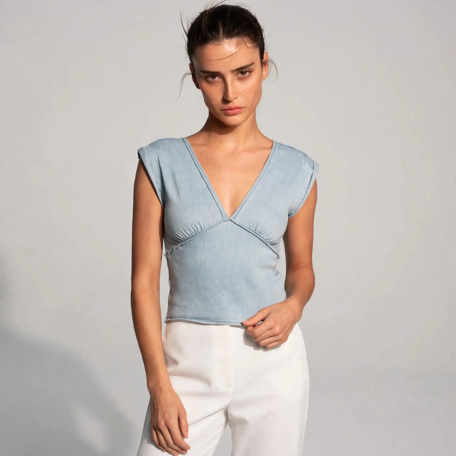 V-Neck Crop Top