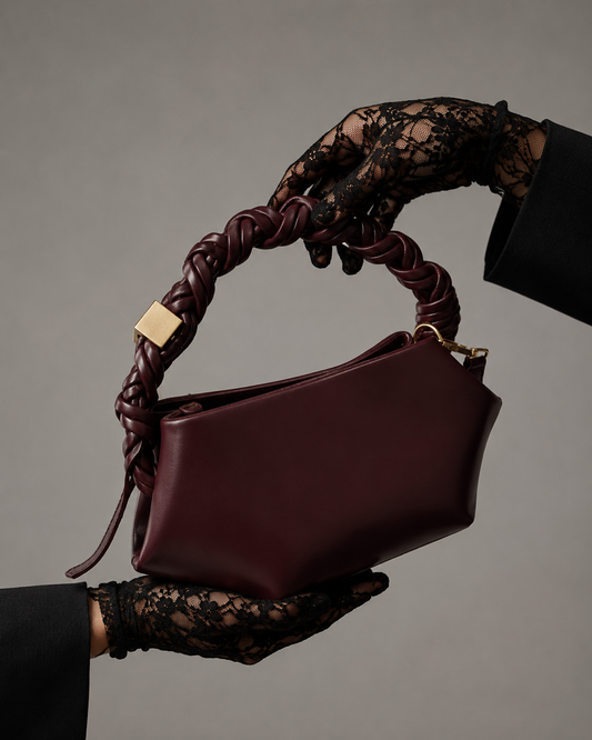 Luxe braided shoulder handbag for women | ORLEVE