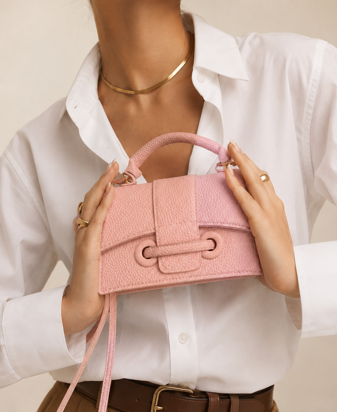 Mini top handle bag detail | ORLEVE