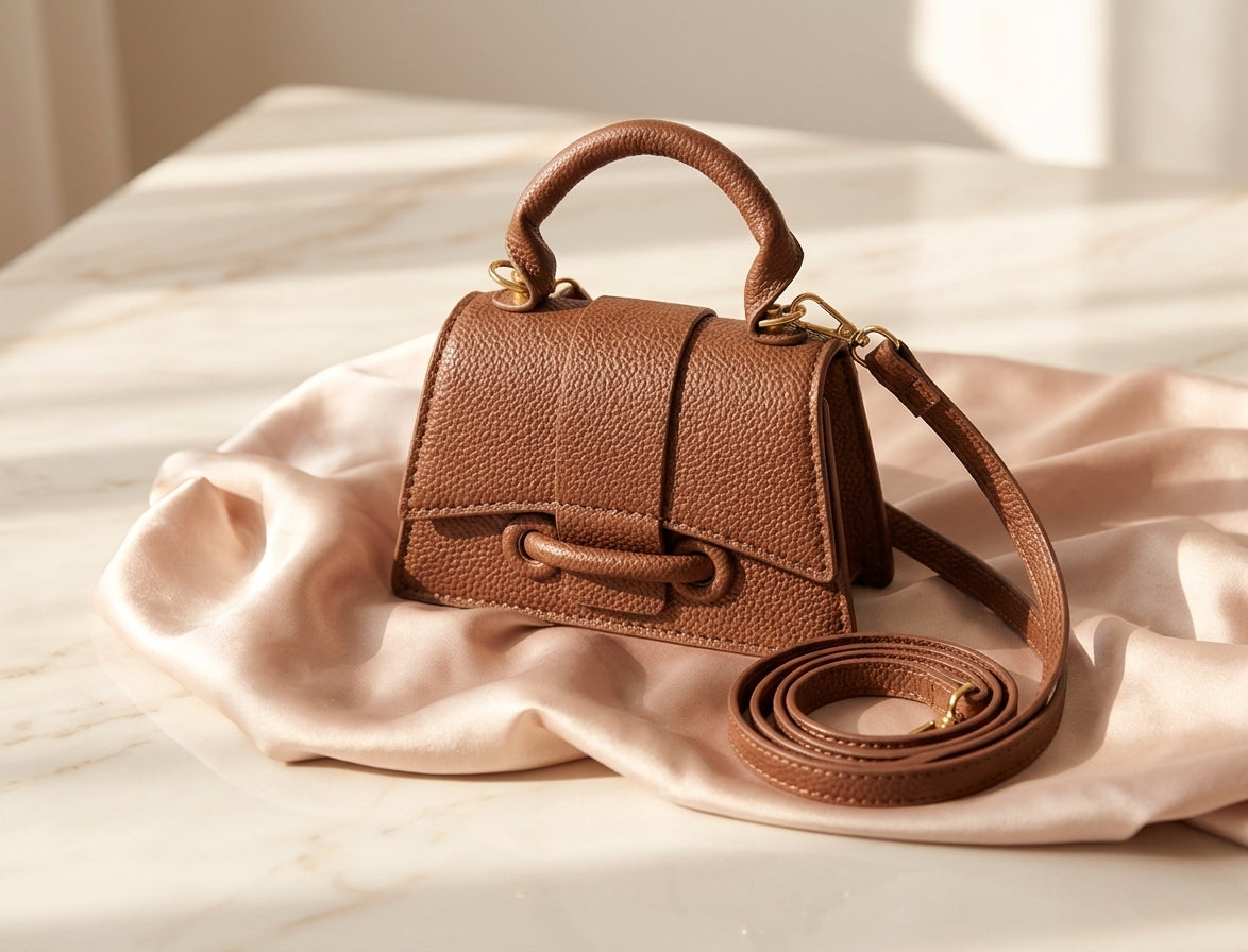 Mini top handle bag close view | ORLEVE