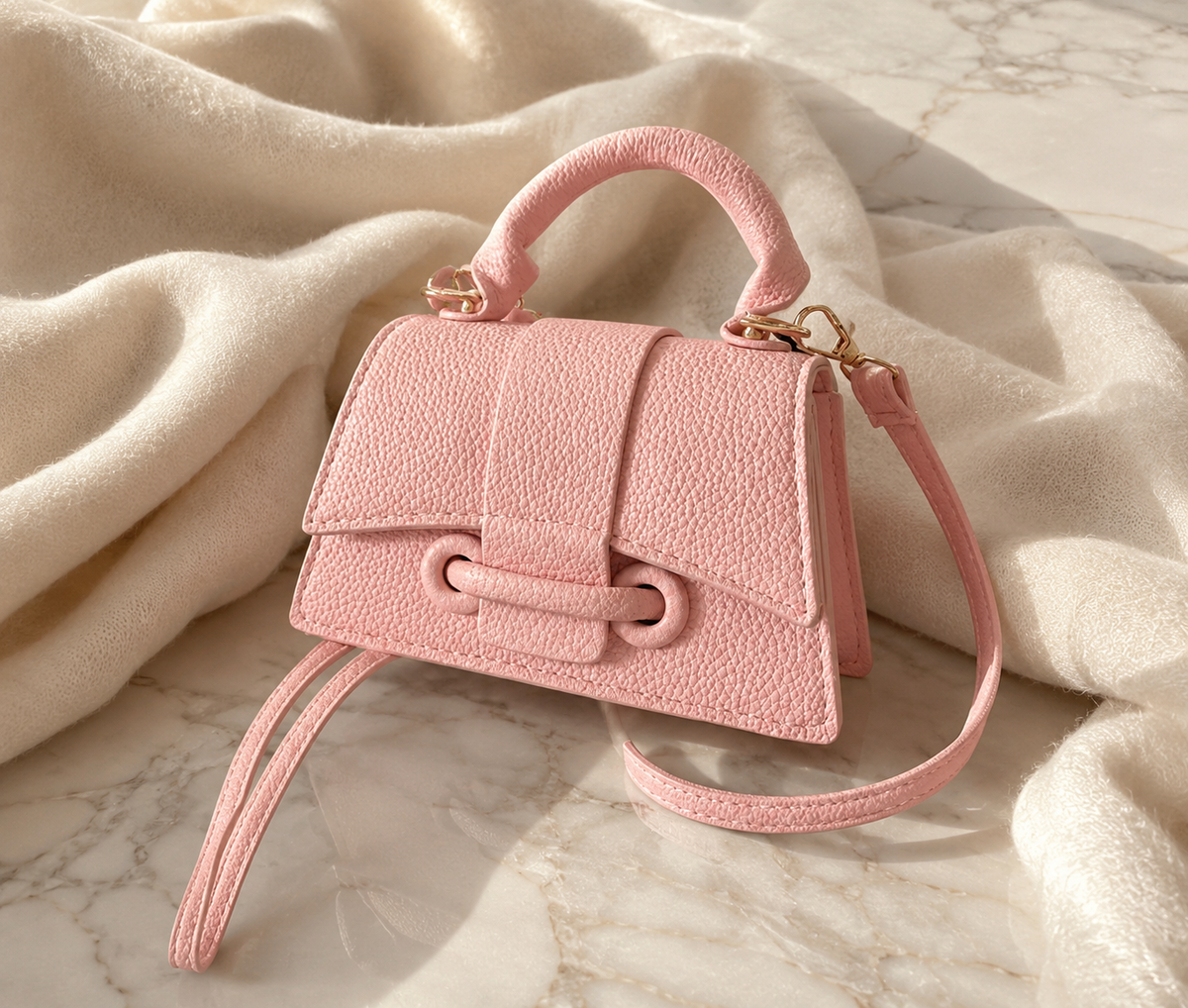 Mini top handle bag back view | ORLEVE