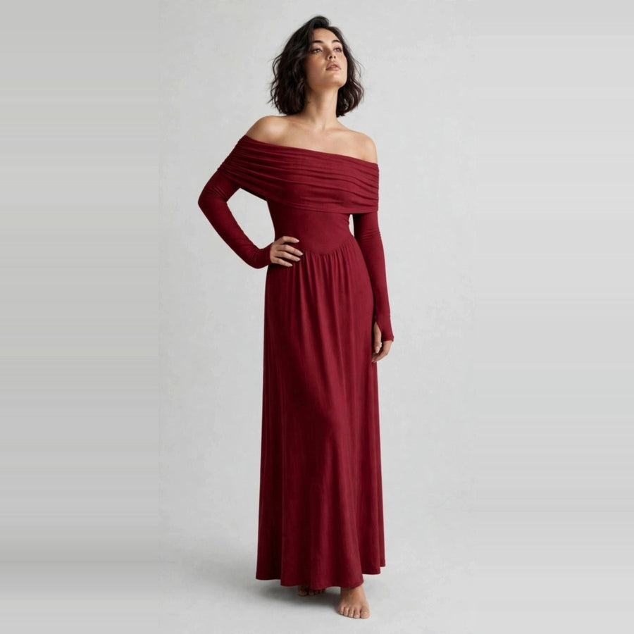 Off-Shoulder Maxi Dress