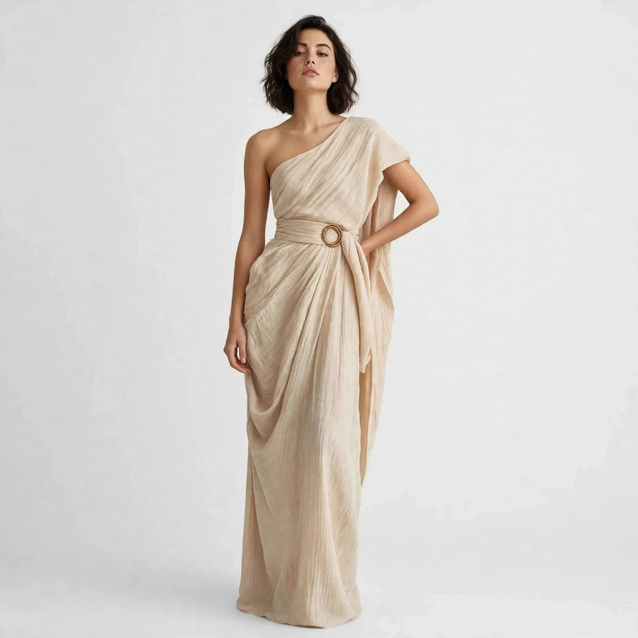 One-Shoulder Maxi Dress