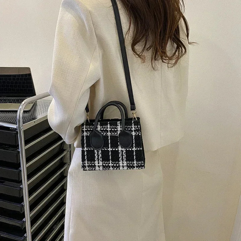 Plaid crossbody bag for women | ORLEVE