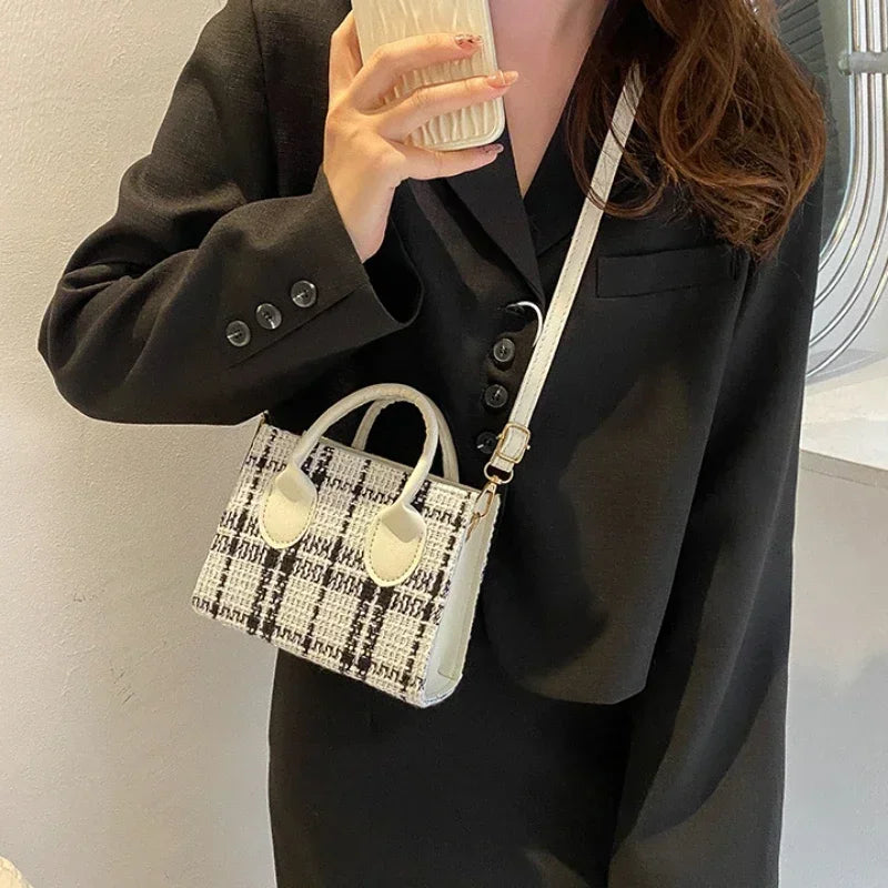 Plaid crossbody bag for women | ORLEVE