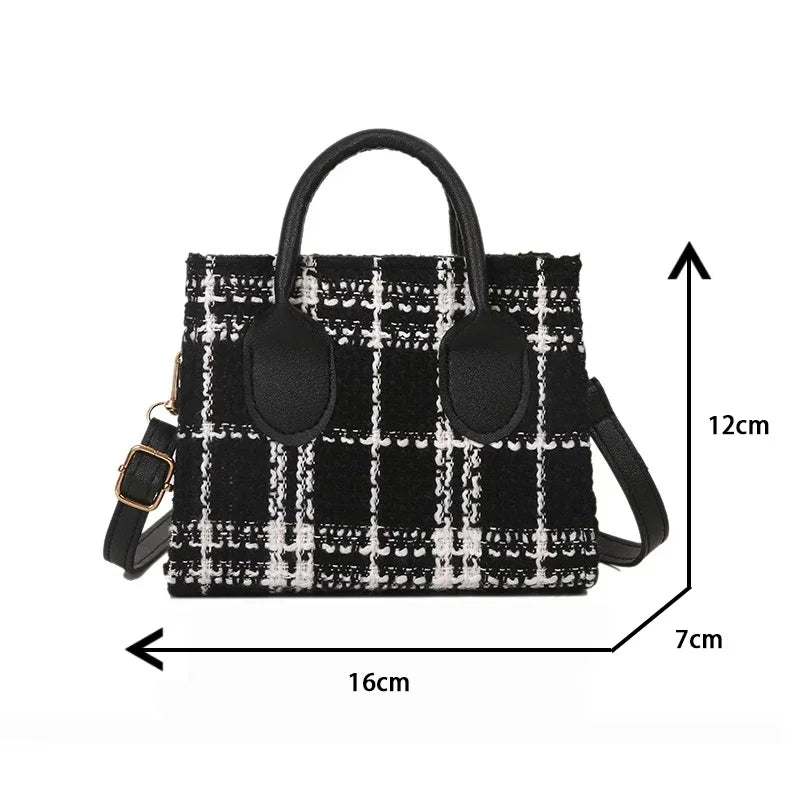 Plaid crossbody bag for women | ORLEVE