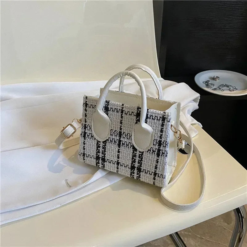 Plaid crossbody bag for women | ORLEVE