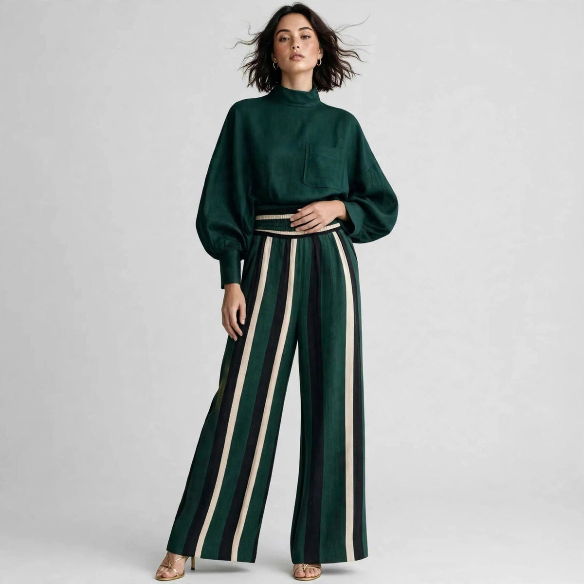 Mock Neck Set