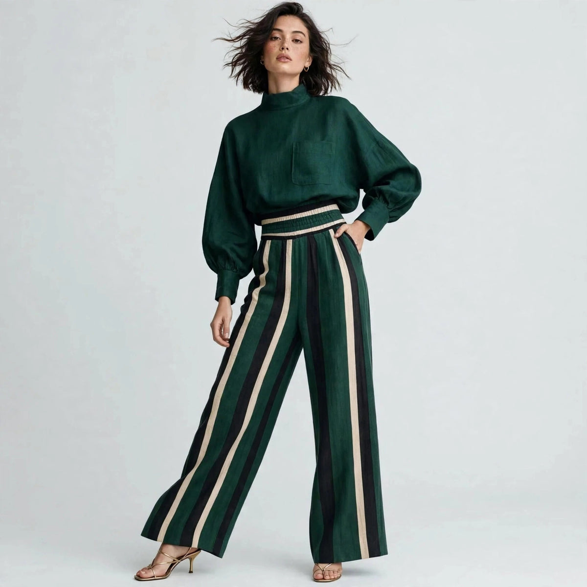 Mock Neck Set