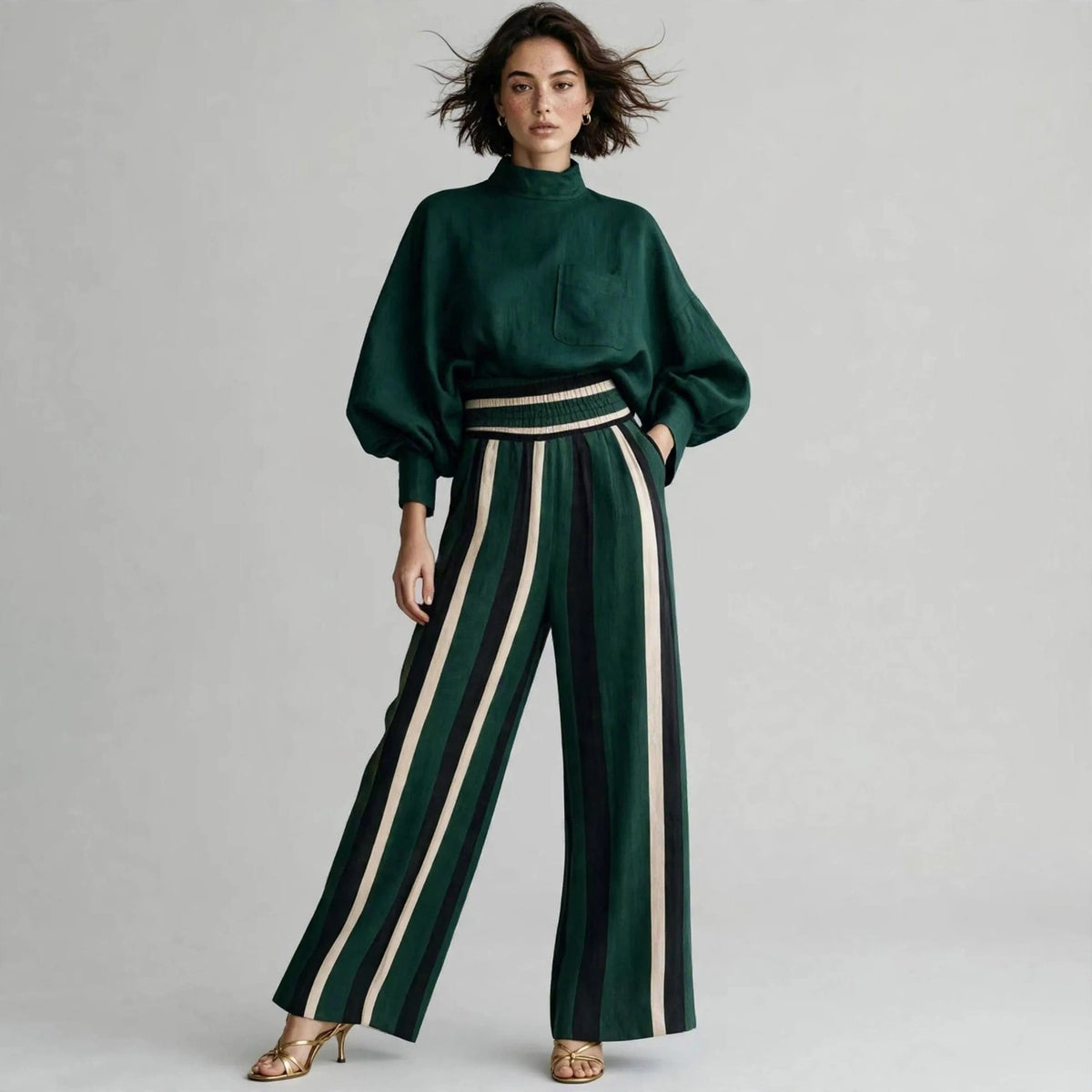Mock Neck Set