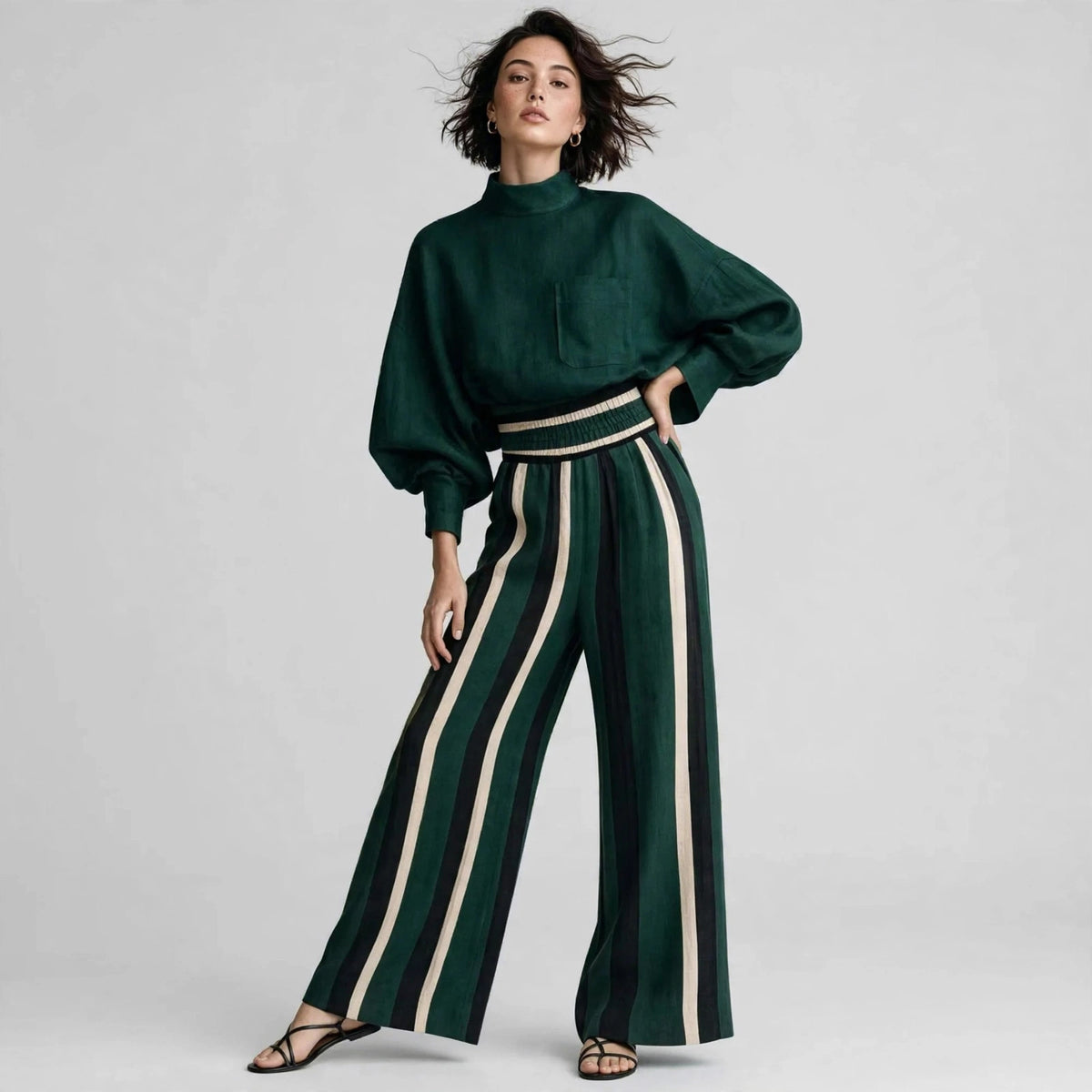 Mock Neck Set
