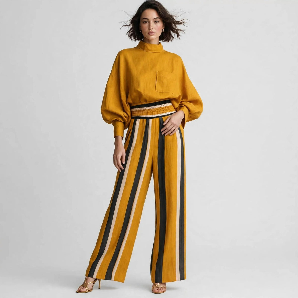 Mock Neck Set